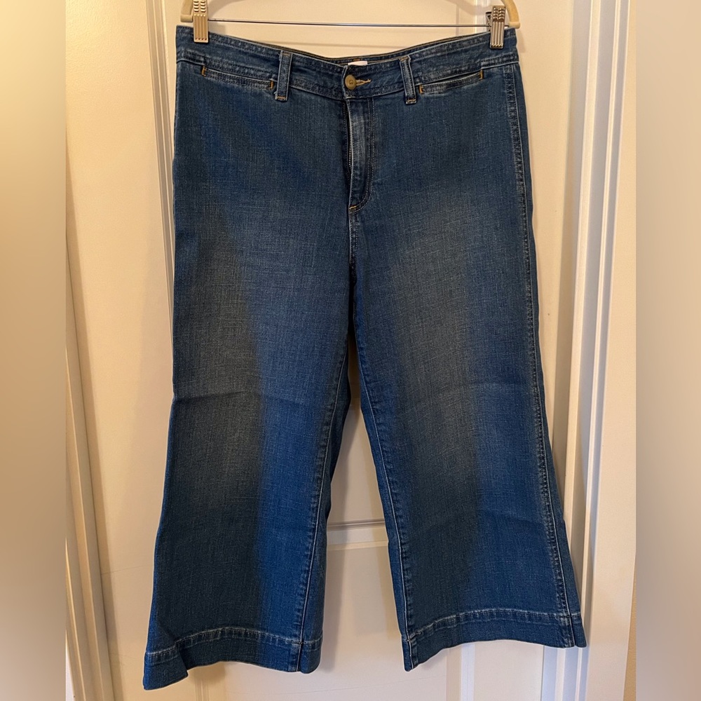 GAP Cropped Wide-leg Jeans
